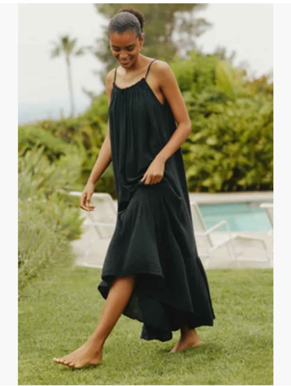 ee:some Black Maxi Dress